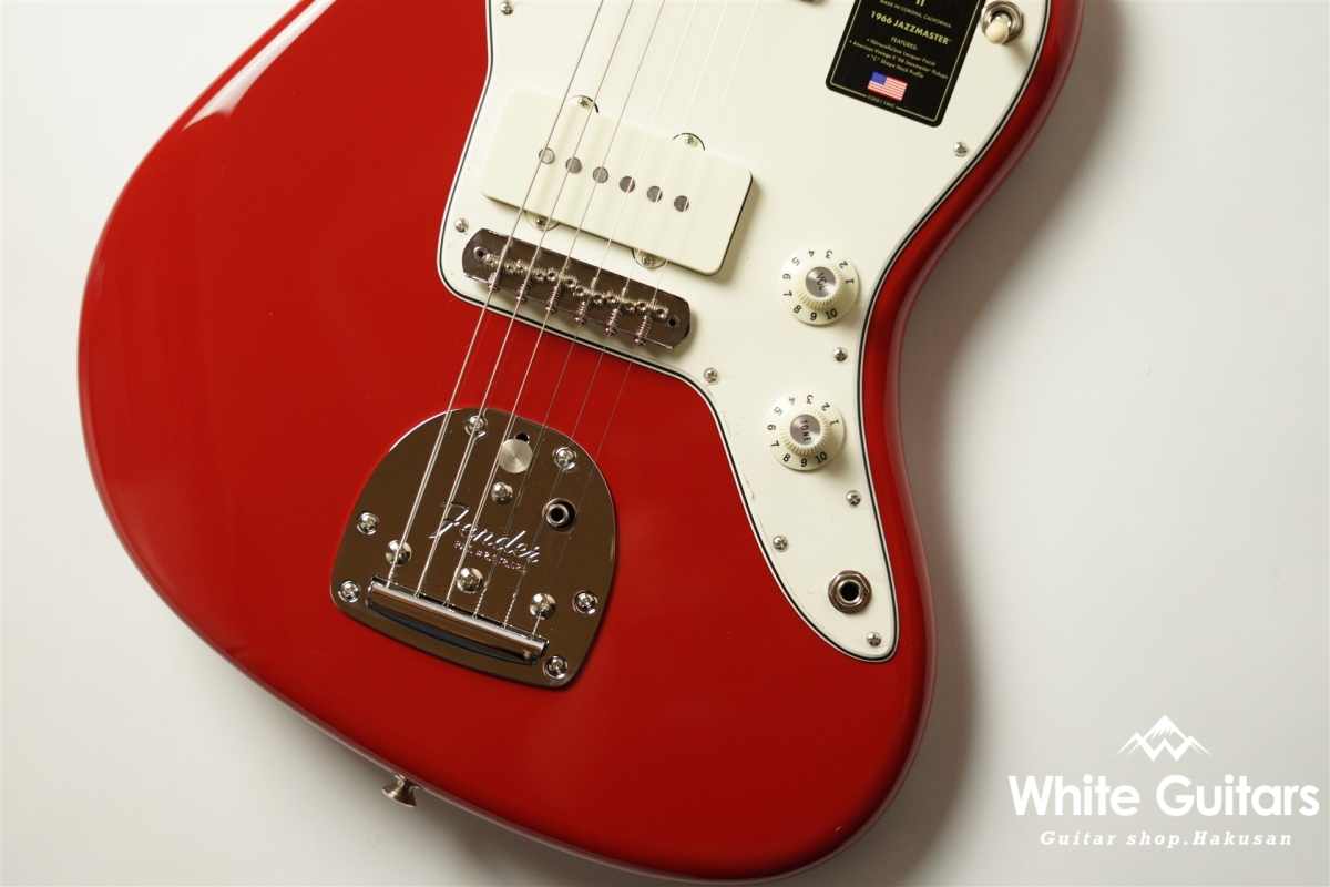 Fender AMERICAN VINTAGE II 1966 JAZZMASTER - Dakota Red | White 