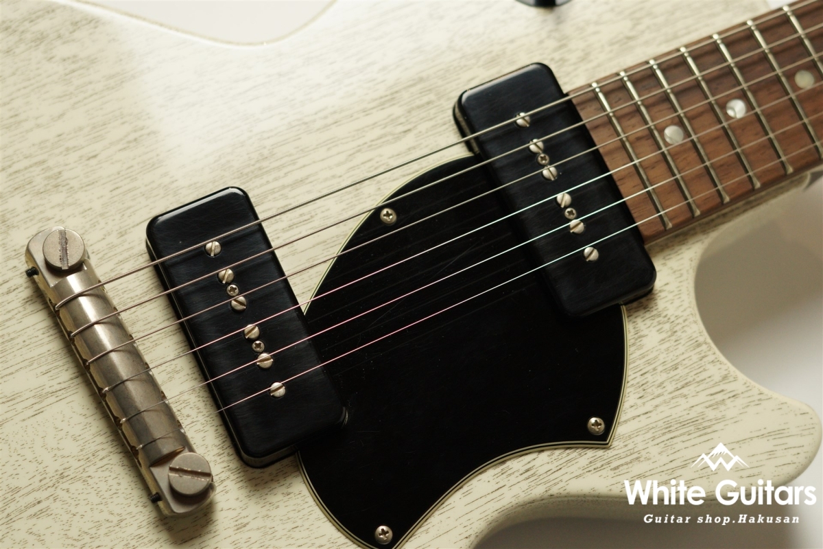 Bizen Burned Special SP (TV White) w/Stinger | White Guitars