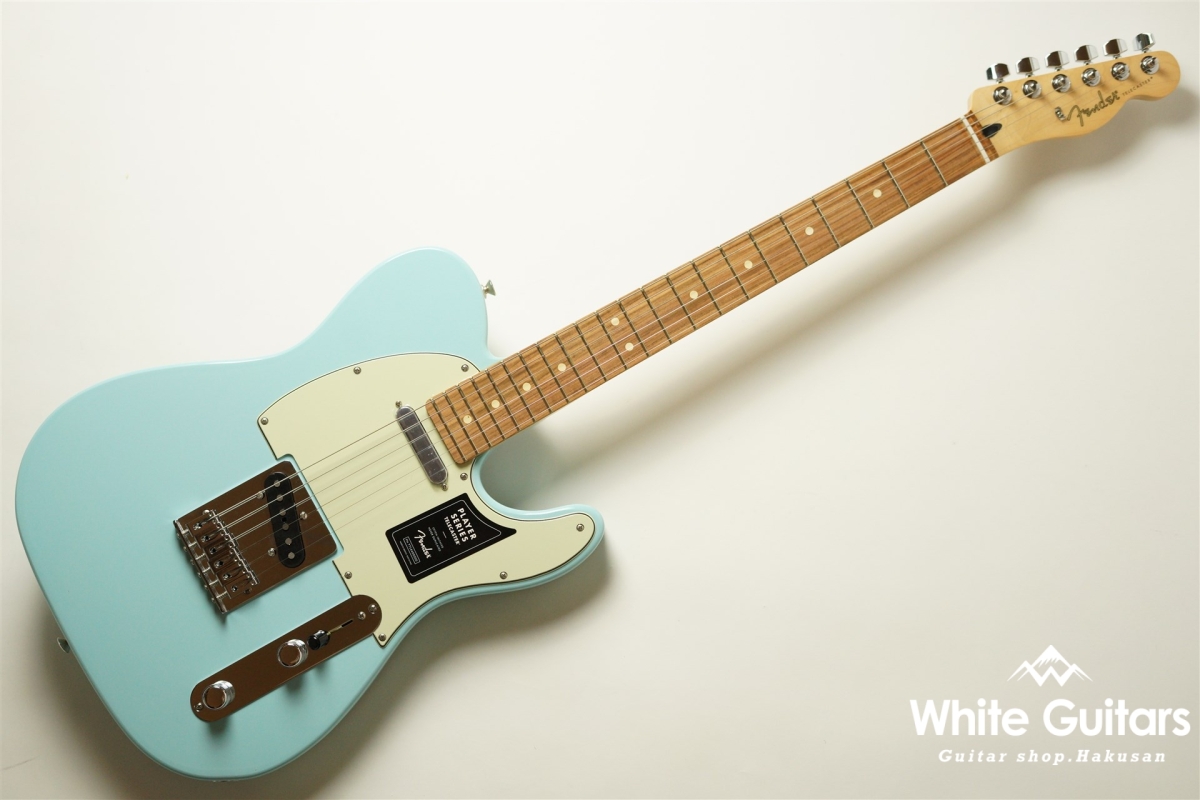 Fender Limited Player Telecaster - Daphne Blue | White Guitars
