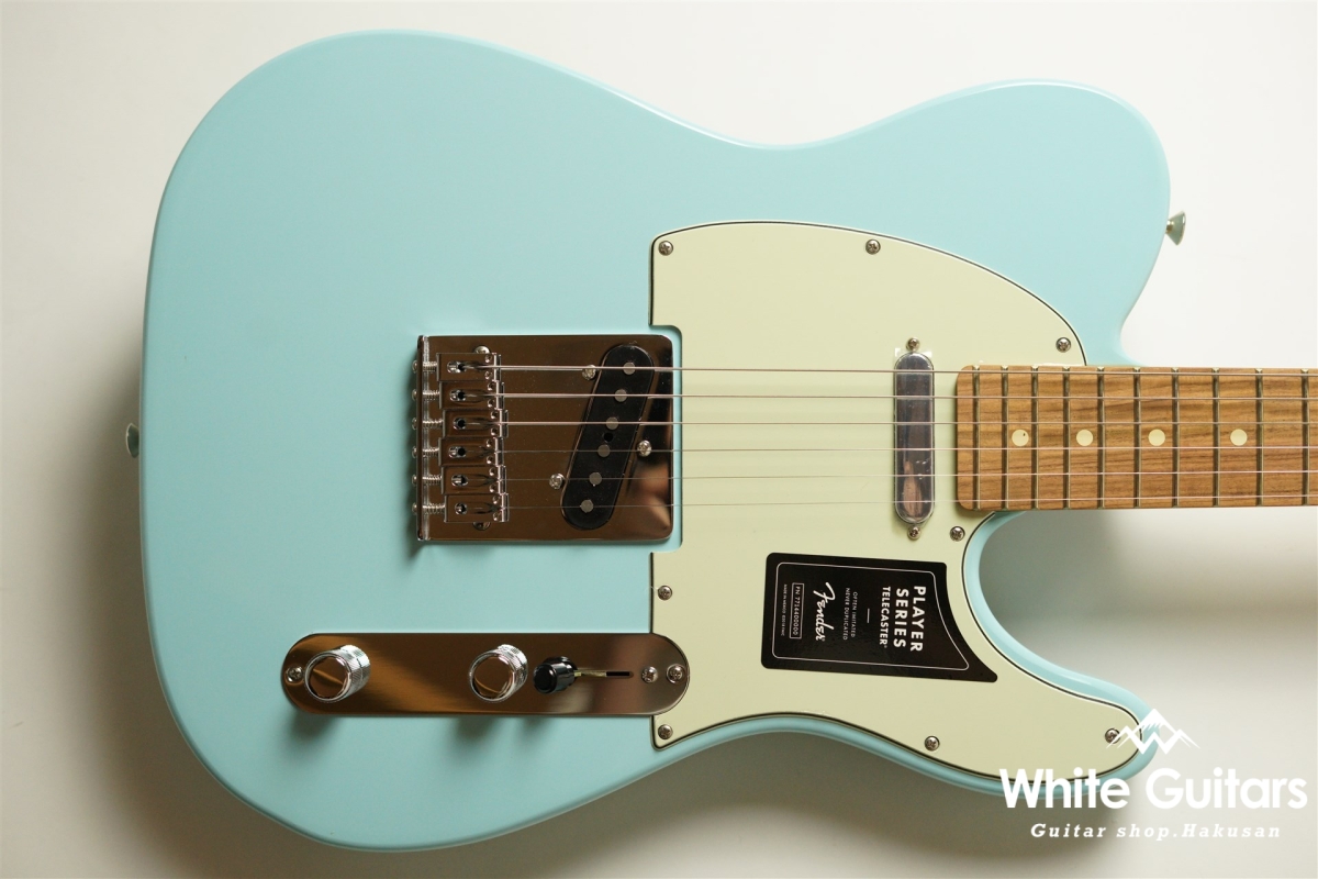 Fender Limited Player Telecaster - Daphne Blue | White Guitars