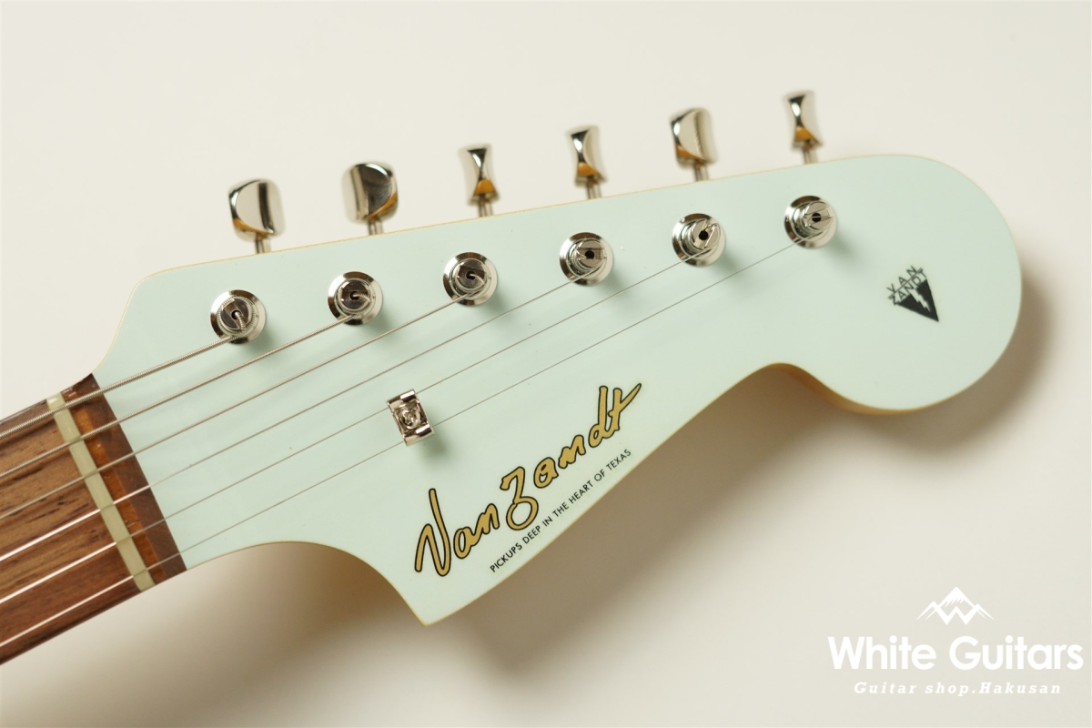 Vanzandt JMV-R2 - Sonic Blue / Matching Head | White Guitars Vanzandt JMV-R2 - Sonic Blue / Matching Head | White Guitars