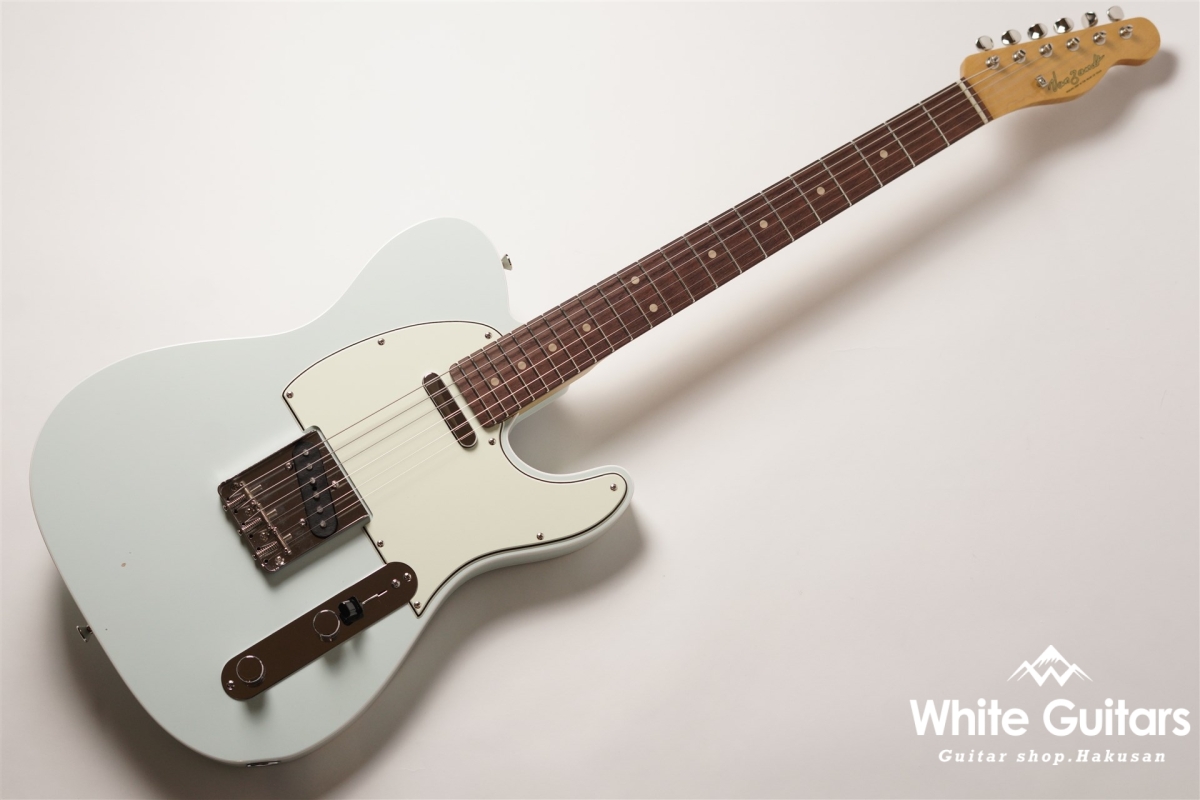 Vanzandt TLV-R2 Custom 2023 Sonic Blue 22F Flame Maple Neck White  Guitars Online Store