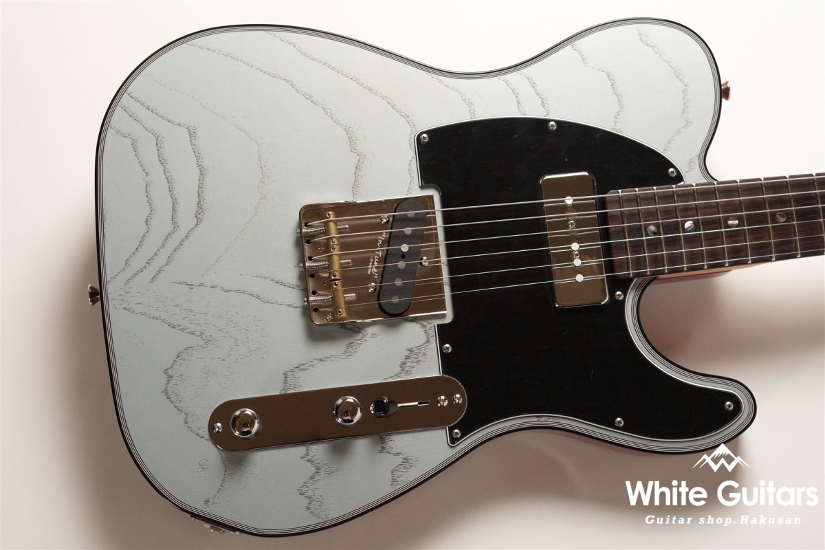 Psychederhythm Standard-T - Zebra Super Platinum Aqua Metallic | White  Guitars Online Store