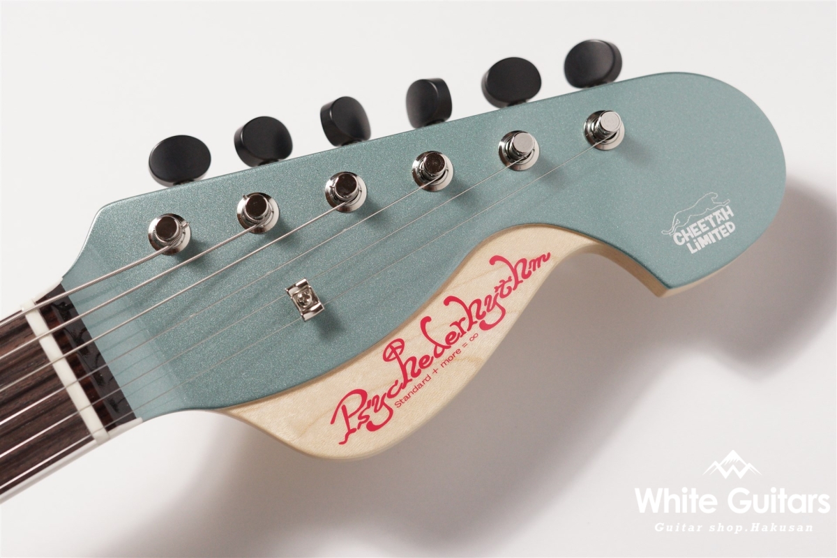 Psychederhythm Cheetah - Turquoise Metallic | White Guitars Online
