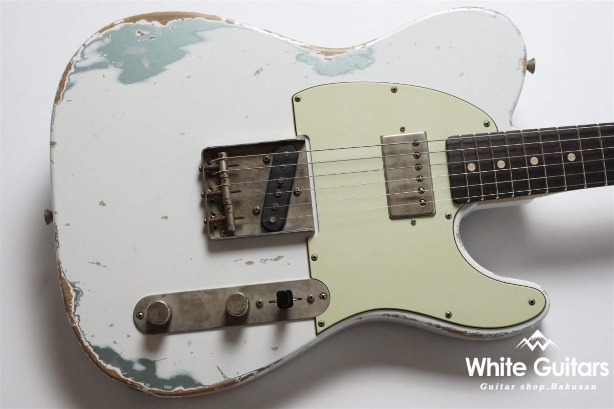 Xotic XTC-2 - Olympic White over Firemist Silver / Heavy Aged / 5A