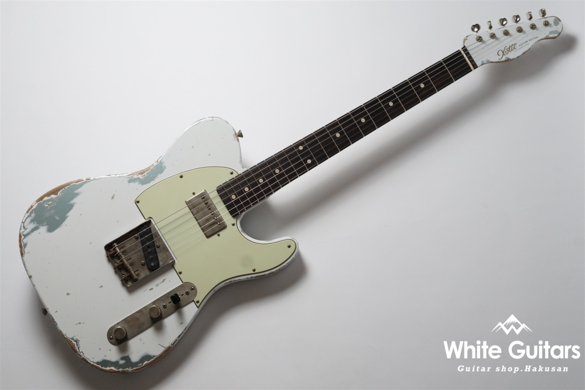 Xotic XTC-2 - Olympic White over Firemist Silver / Heavy Aged / 5A
