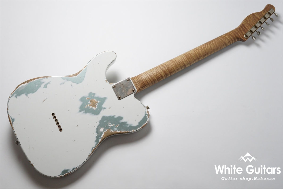 Xotic XTC-2 - Olympic White over Firemist Silver / Heavy Aged / 5A