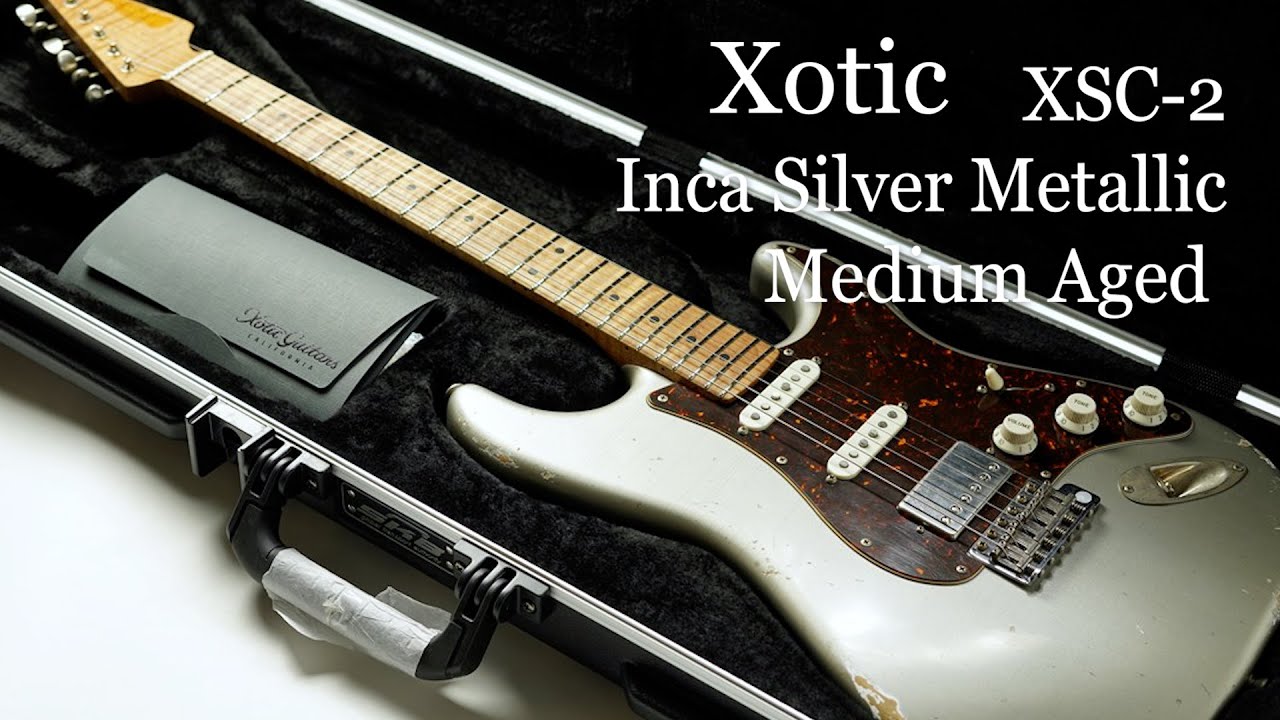 XSC-2 - Inca Silver Metallic Medium Aged / Alder / Roasted Flame Maple Neck #2603