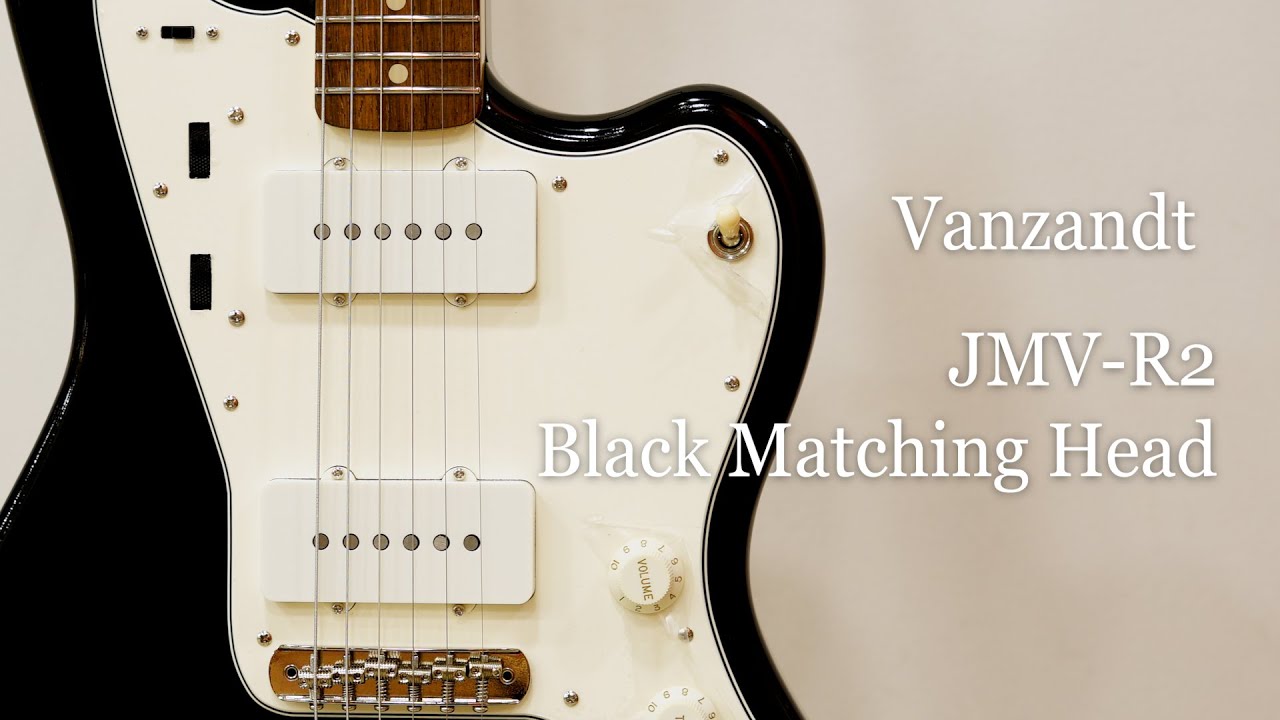 Vanzandt JMV-R2 - Black Matching Head | White Guitars Online Store