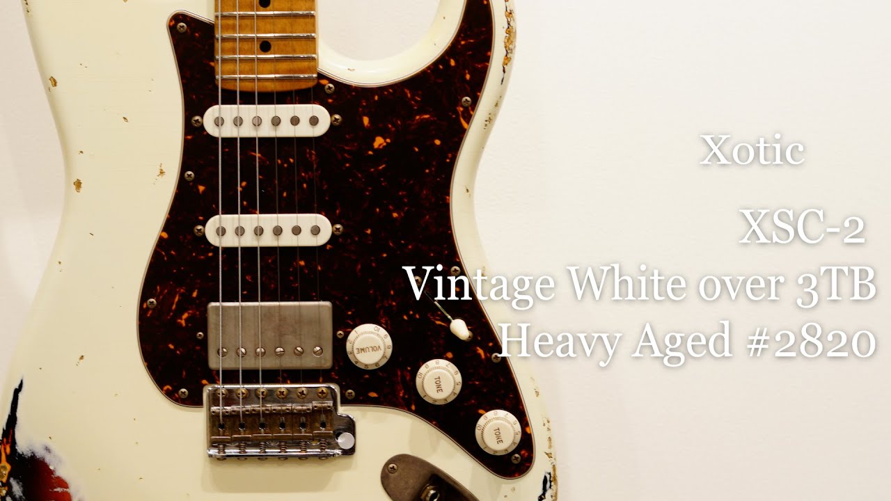 XSC-2 Vintage White over 3TB / Heavy Aged #2820