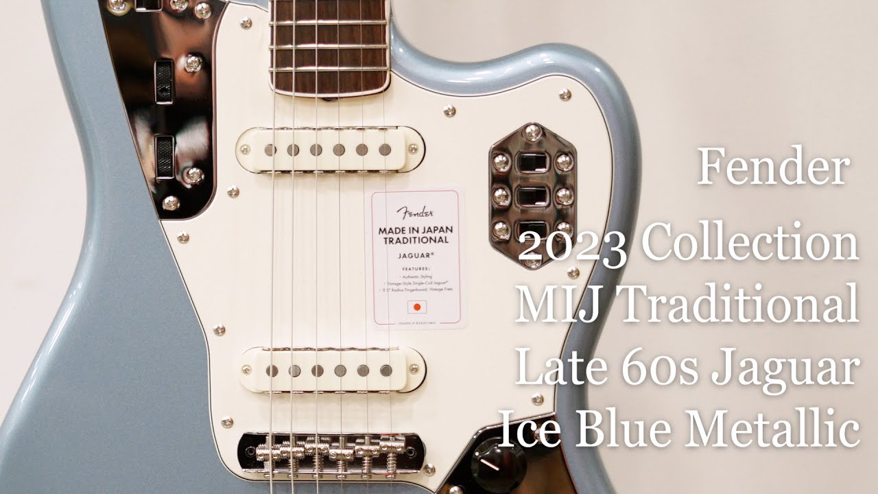 Fender 2023 Collection MIJ Traditional Late 60s Jaguar - Ice Blue 