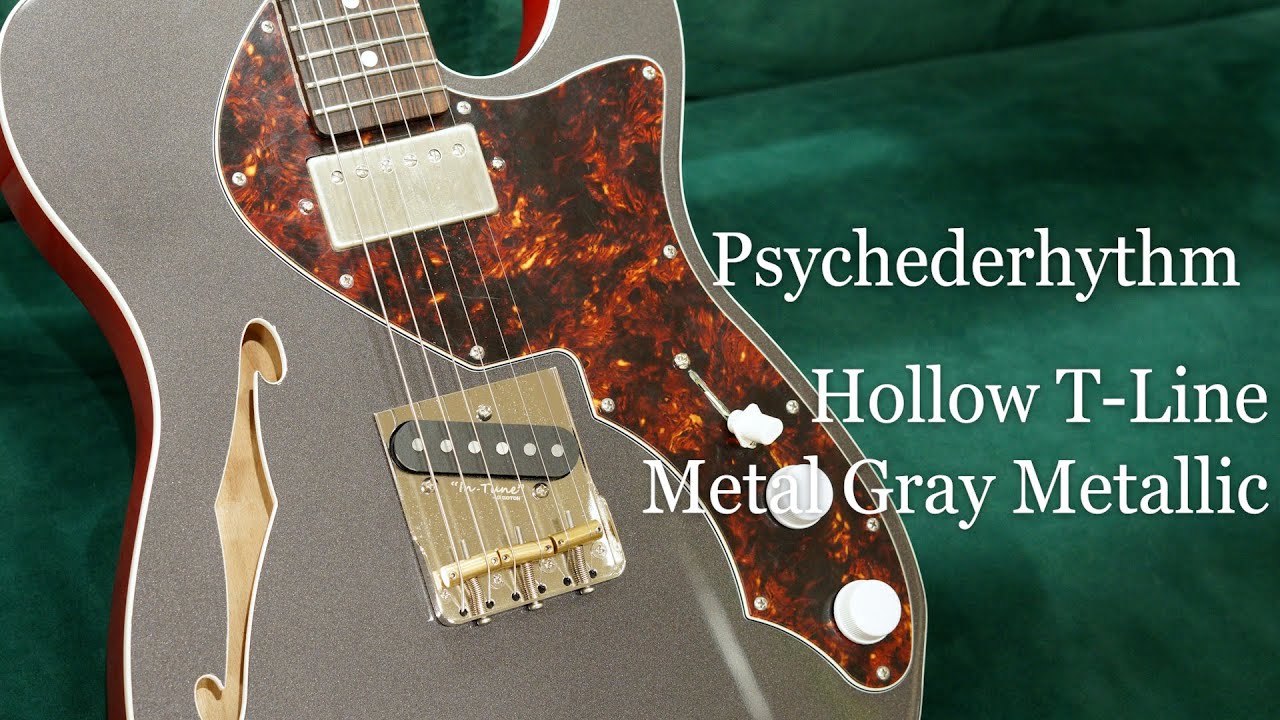 Psychederhythm Hollow T-Line - Metal Gray Metallic | White Guitars 