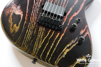 JA-STER Custom - Metallic Red to Yellow on Black Background