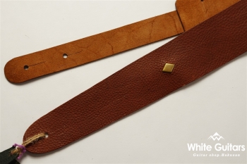 Plain Leather - Choco & Rhombus Studs