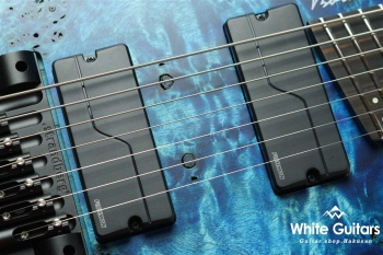 Boden J7 Tremolo Custom Poplar Burl/Swamp Ash – Blue Fade