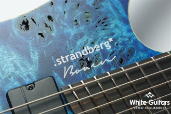 Boden J7 Tremolo Custom Poplar Burl/Swamp Ash – Blue Fade