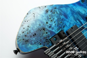 Boden J7 Tremolo Custom Poplar Burl/Swamp Ash – Blue Fade