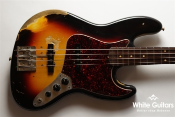 Fender Custom Shop Jaco Pastorius Relic Jazz Bass Modified | White