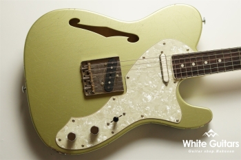 DELTA-C TRAD MASTER - Teal Green Metallic - Medium Aged w/ binding neck matching head