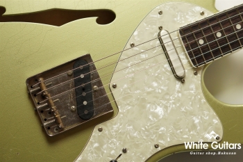 DELTA-C TRAD MASTER - Teal Green Metallic - Medium Aged w/ binding neck matching head