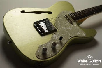 DELTA-C TRAD MASTER - Teal Green Metallic - Medium Aged w/ binding neck matching head