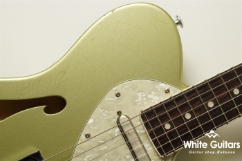 DELTA-C TRAD MASTER - Teal Green Metallic - Medium Aged w/ binding neck matching head