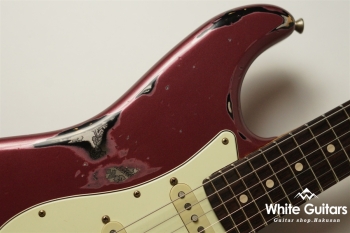 XSC-2 - Burgundy Mist over Black Paisley - Heavy Aged