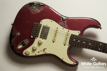XSC-2 - Burgundy Mist over Black Paisley - Heavy Aged