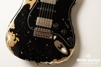 XSC-4 Black over Shoreline Gold - Heavy Aged / 5A Grade Flame Maple Neck