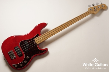American Deluxe Precision Bass - Crimson Red Transparent