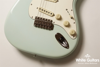 g7-ST/M - Sonic Blue / White Binding & Block Inlays