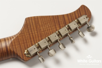 XSC-4 - Darker Lake Placid Blue over Silver Metalic - Heavy Aged / Master Grade Flame Maple Neck / Stainless Fret / Blender Mod