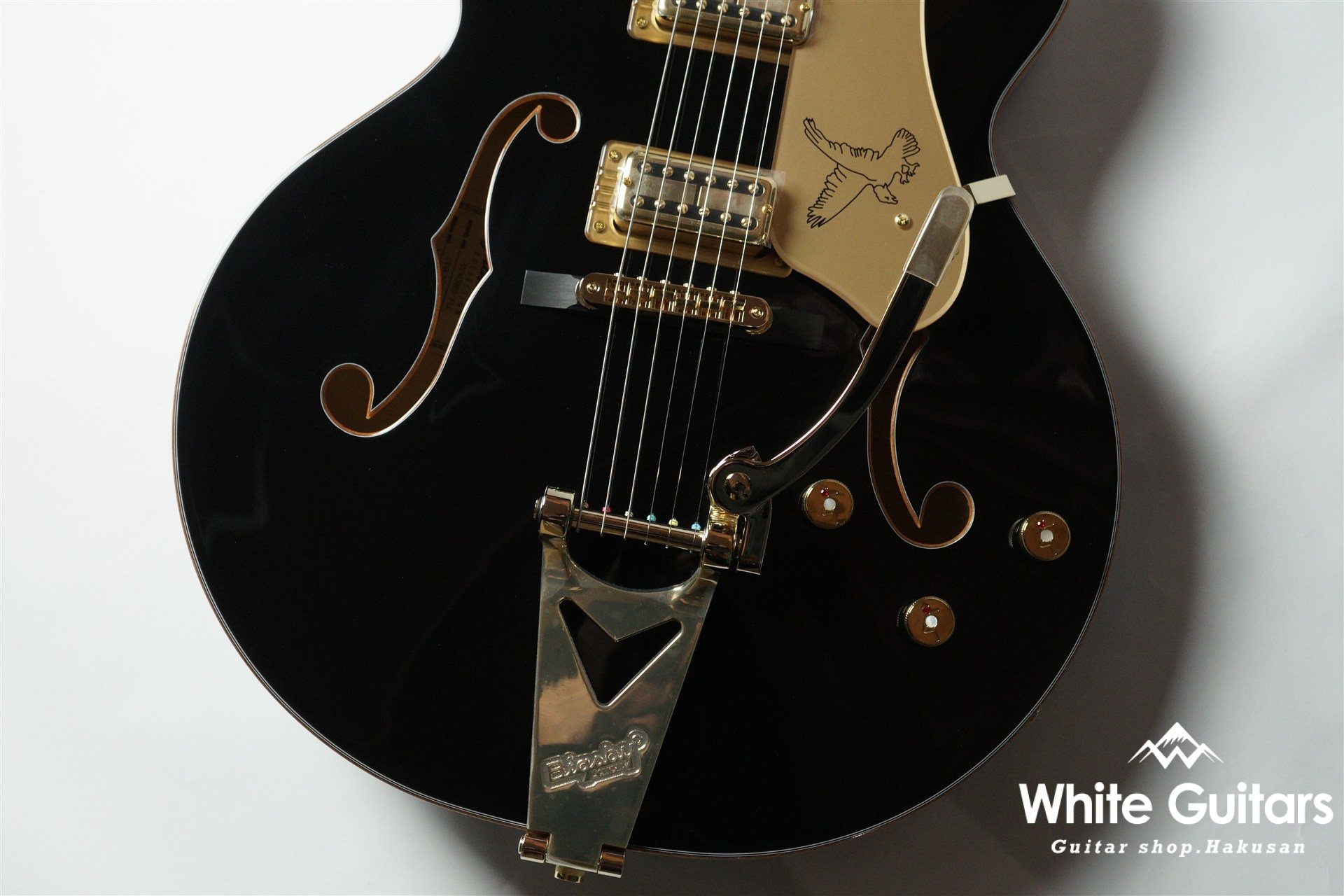 Synchromatic Falcon Hollow Body Single-Cut with Bigsby - Black