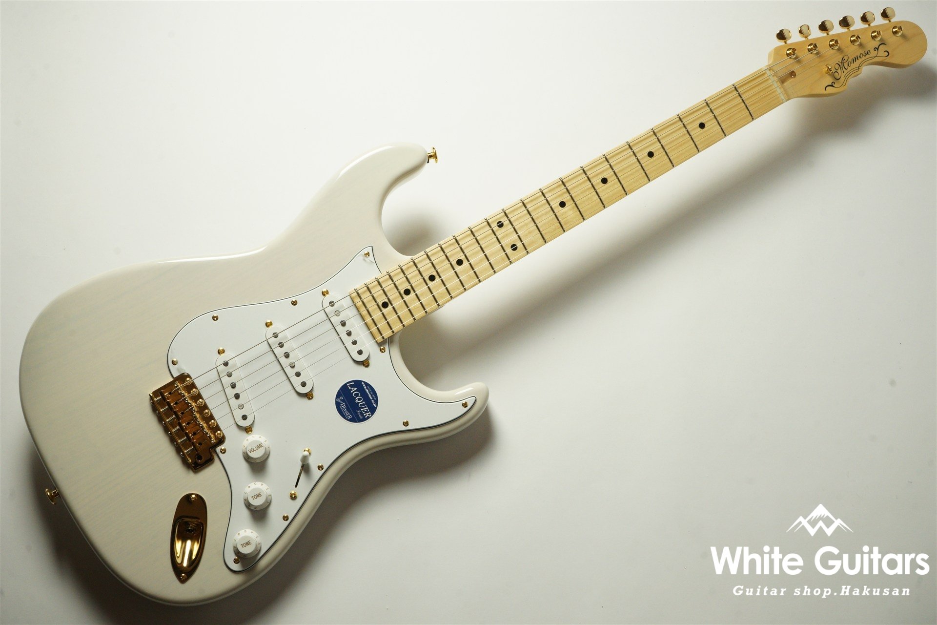 MOMOSE MC2-STD/M - White Blonde / Gold Parts | White Guitars