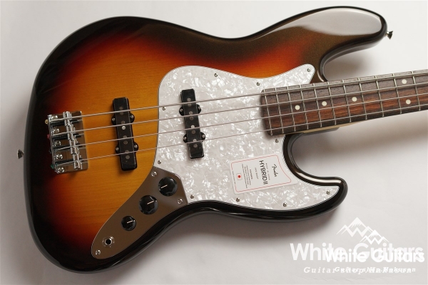 2021 Collection Made in Japan Hybrid II Jazz Bass - Metallic 3-Color Sunburst
