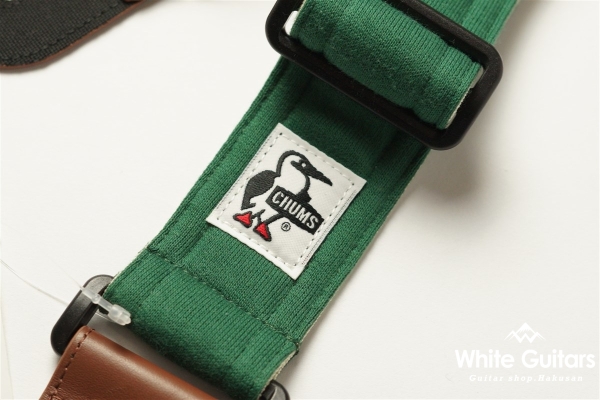 Guitar Strap Sweat Nylon - Green / Off White