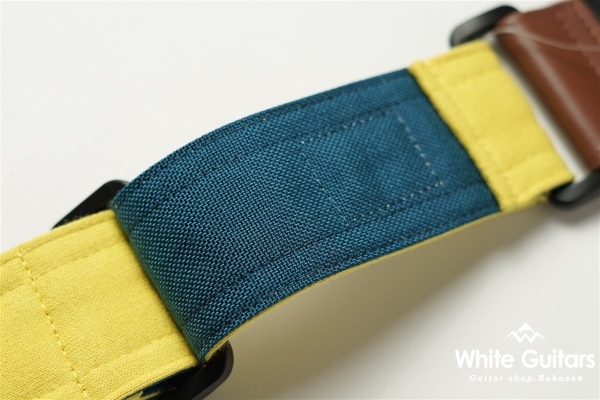 Guitar Strap Sweat Nylon - Yellow X Dark Lake