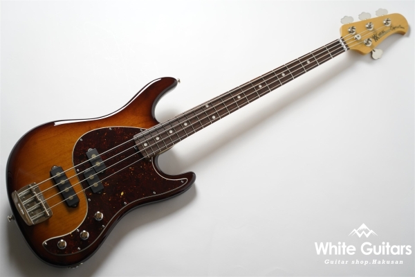MUSIC MAN Caprice Bass - Heritage Tobacco Burst | White