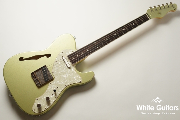 DELTA-C TRAD MASTER - Teal Green Metallic - Medium Aged w/ binding neck matching head