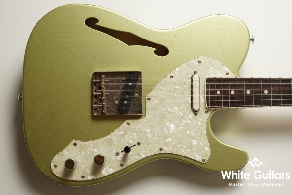 DELTA-C TRAD MASTER - Teal Green Metallic - Medium Aged w/ binding neck matching head