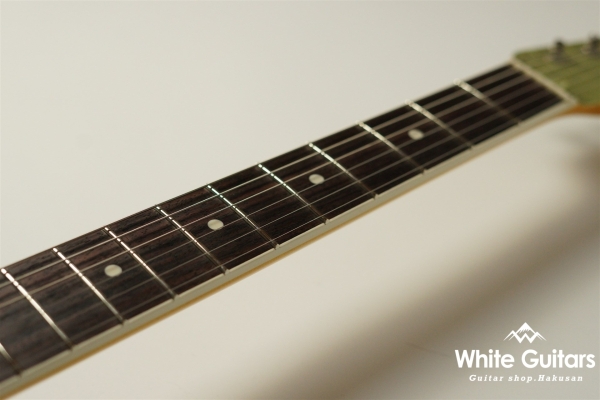 DELTA-C TRAD MASTER - Teal Green Metallic - Medium Aged w/ binding neck matching head