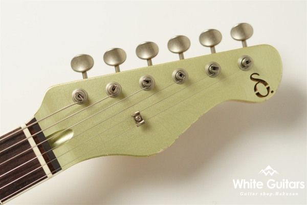 DELTA-C TRAD MASTER - Teal Green Metallic - Medium Aged w/ binding neck matching head