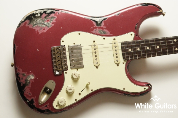 XSC-2 - Burgundy Mist over Black Paisley - Heavy Aged