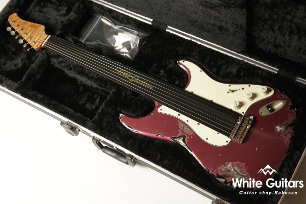 XSC-2 - Burgundy Mist over Black Paisley - Heavy Aged