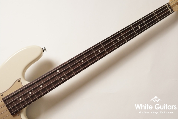 MJ1-STD/R - Olympic White / Gold Acryl Pick Guard