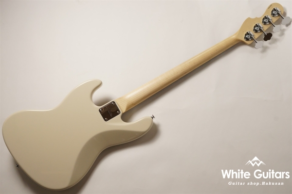MJ1-STD/R - Olympic White / Gold Acryl Pick Guard