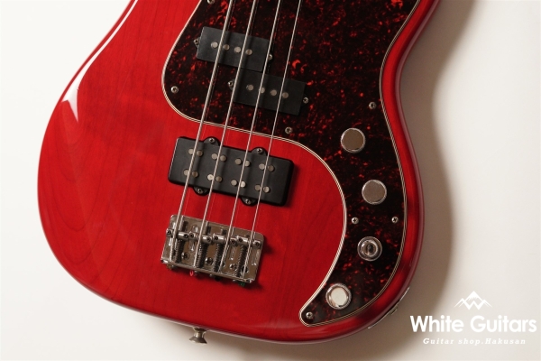 American Deluxe Precision Bass - Crimson Red Transparent