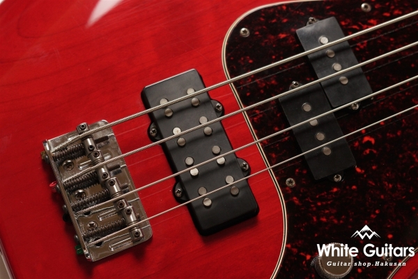 American Deluxe Precision Bass - Crimson Red Transparent