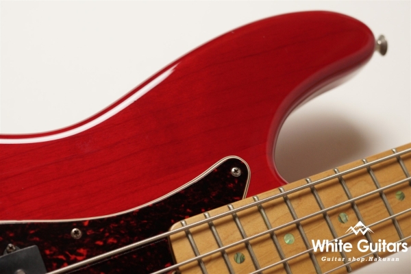 American Deluxe Precision Bass - Crimson Red Transparent