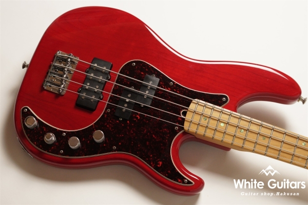 American Deluxe Precision Bass - Crimson Red Transparent